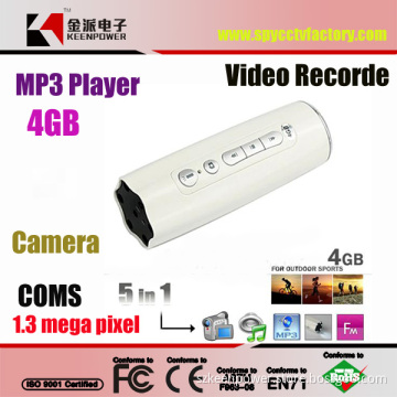 4GB 5 in 1 Stereo Outdoor Sports Camera Mini DVR Camcorder with LED Flashlight & MP3 Player